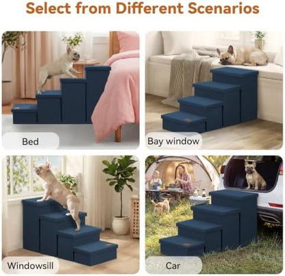 Zerbuger Dog Stairs with Storage - Image 6