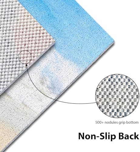 Square Shower Mat, Yonala 27 x 27 Inch Stylish Non Slip Shower Mats - Image 3