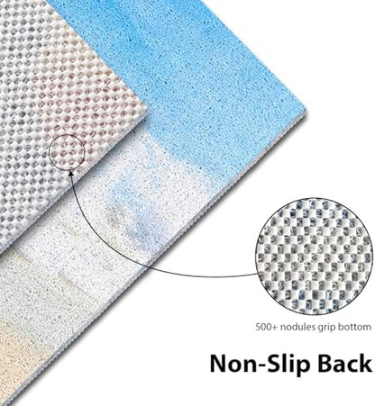 Square Shower Mat, Yonala 27 x 27 Inch Stylish Non Slip Shower Mats - Image 3