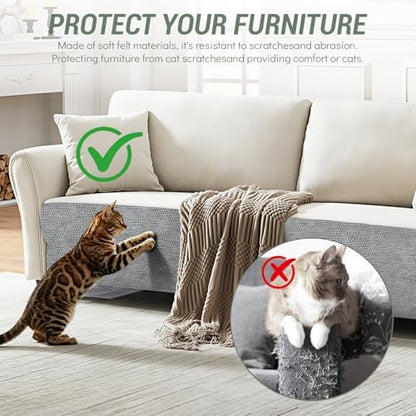 Cat Scratch Mat for Couch, 78.7x15.8 in Self-Adhesive - Image 4