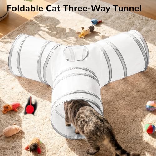 Tempcore Cat Tunnel, 3-Way Collapsible Toy - Image 6