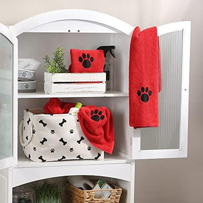 Bone Dry Pet Grooming Towel Collection Embroidered Absorbent Microfiber Drying - Image 6
