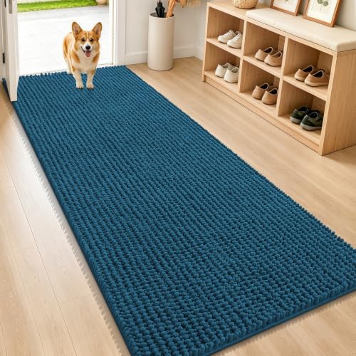 Smiry Dog Door Mat for Muddy Paws 70x24, Ultra Absorbent Chenille Doormat by Smiry