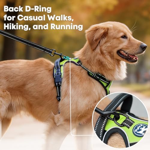 PoyPet No Pull Dog Harness Large, Reflective Vest - Image 3
