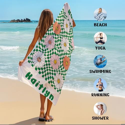 JML Custom Flower Beach Towel - Image 6