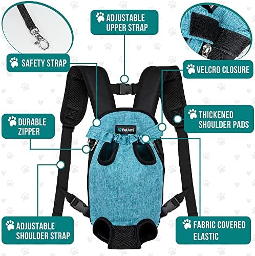 PetAmi Dog Carrier Backpack, Adjustable Pet Cat Front Carrier Backpack - Image 4
