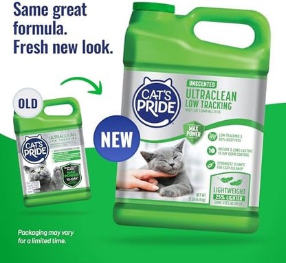 Cat's Pride UltraClean Low Tracking Powerful Clumping Litter Unscented 15lb - Image 2