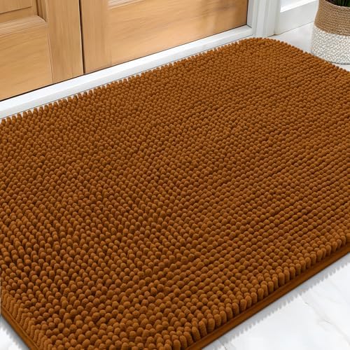 OLANLY Dog Door Mat for Muddy Paws 30x20, Super Absorbent Chenille Mud Mat by OLANLY