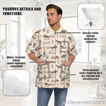 Professional Grooming Smock Unisex, Water Resistant Anti-Static - Image 5