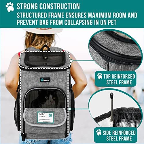 PetAmi Dog Backpack Carrier, Airline Approved 4-Way Entry Cat Bag - Image 6
