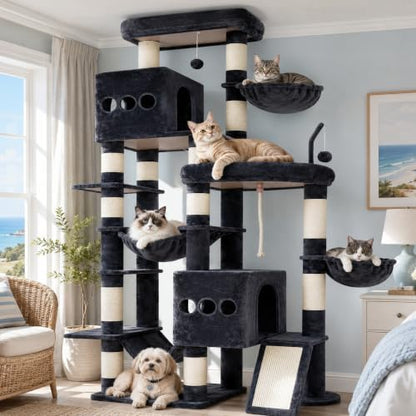 Hey-brother Cat Tree Tower, Extended Base by Hey-brother