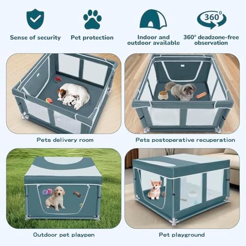 Dog Kitten Playpen with Cover - Image 6