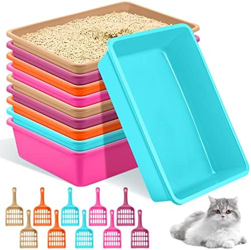 Amyhill 20Pcs Open Cat Litter Box by Amyhill