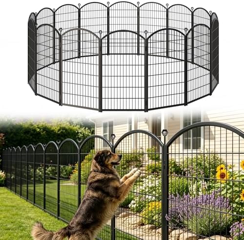 Decorative Garden Fence, 48in x 18ft No Dig Fence by Thrivinest