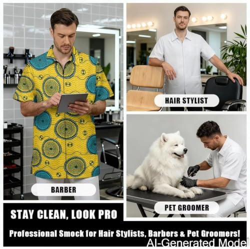 Professional Grooming Smock Unisex, Water Resistant Anti-Static - Image 4