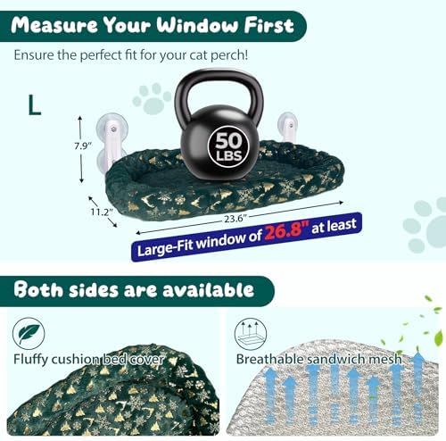 L&W BROS. 2-Pack Foldable Cat Window Perches - Image 2