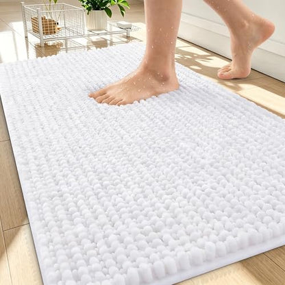 OLANLY Thick Chenille Bathroom Rugs 30x20, Soft Absorbent Bath Mat by OLANLY