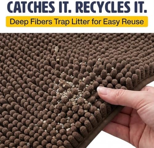 Muddy Mat® | Cat Litter Mat 18"x28", Litter Trapping Mat, Super Absorbent - Image 4
