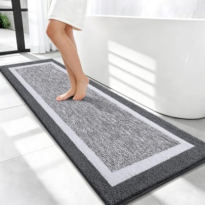 OLANLY Bathroom Runner Rugs 59x20, Long Bath Mats by OLANLY