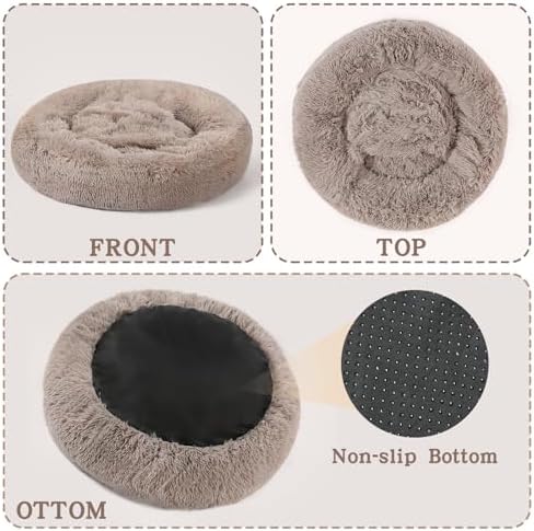 NOYAL Calming Donut Dog Bed, Hooded Cave - Image 6