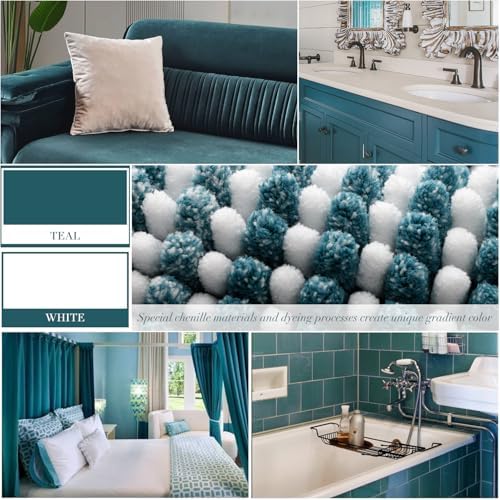 BSICPRO Bathroom Rugs Sets 2 Piece, Non Slip Striped Bath Mats - Image 3