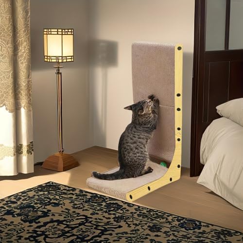 KVV Cat Scratcher, 23.6 Inch L Shaped Cat Scratch Pad - Image 5