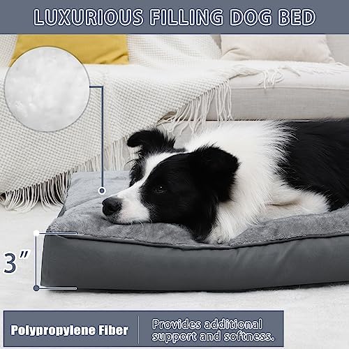 Dog Crate Bed Waterproof Deluxe Plush Dog Beds - Image 3
