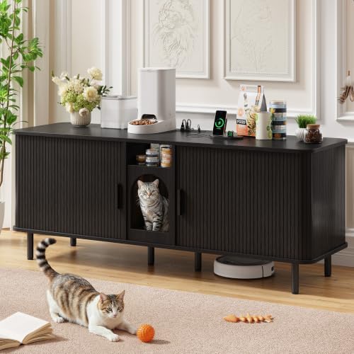 ONBRILL 65 Inches Cat Litter Box Enclosure by ONBRILL