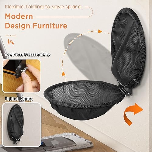 JUNSPOW Cat Hammock Wall Mounted, Foldable & Stable Cat Beds- Breathable Cat - Image 2
