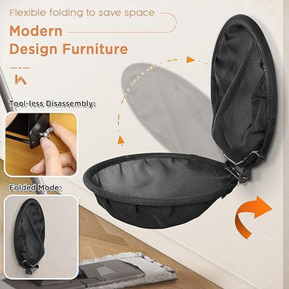 JUNSPOW Cat Hammock Wall Mounted, Foldable & Stable Cat Beds- Breathable Cat - Image 2