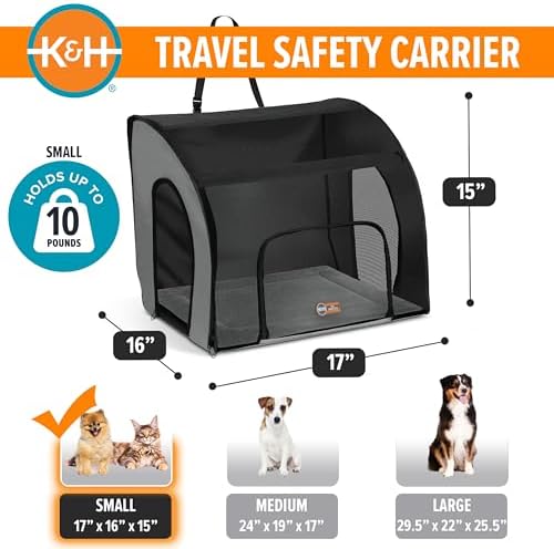 K&H Dog Car Seat, Travel Safety Carrier - Image 2