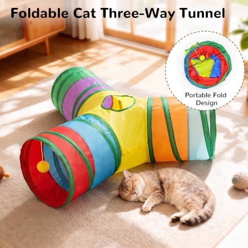 Tempcore Cat Tunnel, 3-Way Collapsible Toy - Image 6