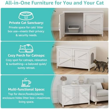 Cat Litter Box Enclosure Furniture - Image 2
