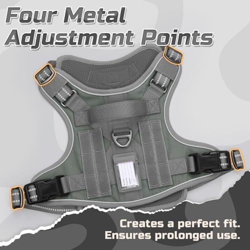 rabbitgoo Tactical Dog Harness for Large, No Pull Military Service Vest - Image 2