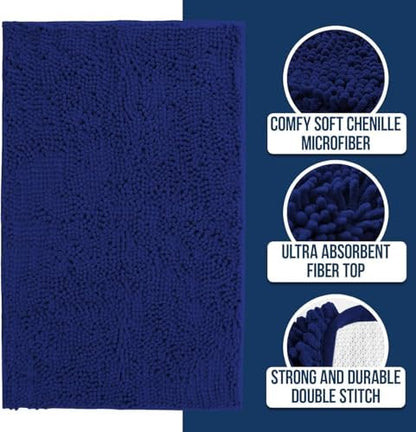 Muddy Mat® | Chenille Bathroom Rugs Quick Dry Microfiber Mats Non Slip Washable - Image 4