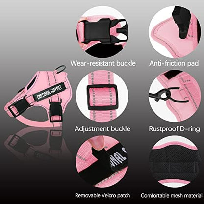 voopet Service Dog Harness, Emotional Support Pet Vest Harness, Reflective - Image 2