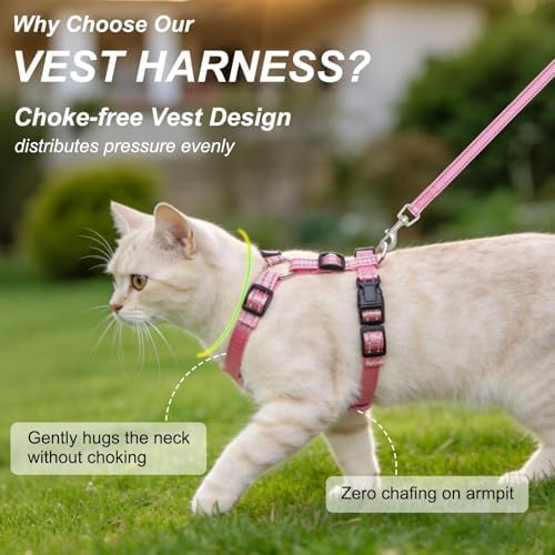 BEAUTYZOO Cat Harness and Leash Set, Escape Proof and Adjustable - Image 2