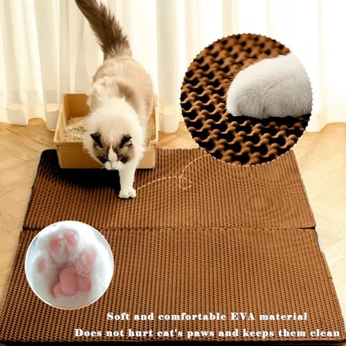 Cat Litter Mat, Double Layer Cat Litter Box Mat - Image 3
