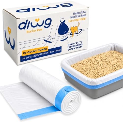 Cat Litter Box Liners, 2 Mil Thick by Unknown