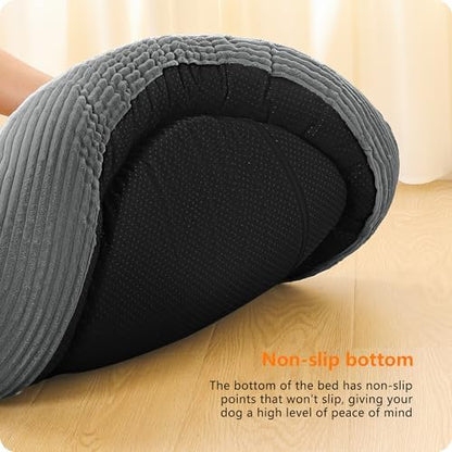 Dwanton Orthopedic Medium Dount Dog Bed, Egg-Crate Foam Round Dog Sofa - Image 5
