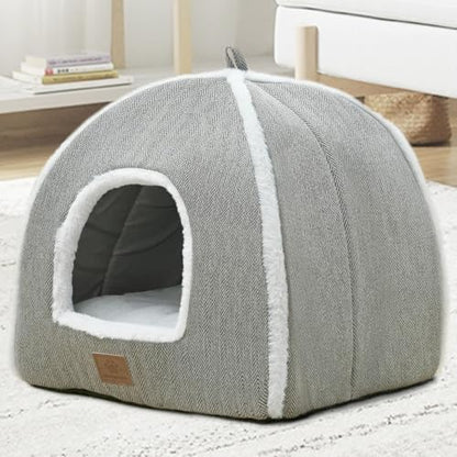 Cat Beds for Indoor Cats-Cat Bed Cave House Tent for Kittens and Small Pets - Image 6