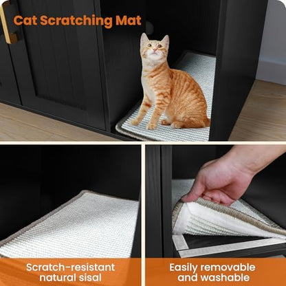 Dwanton Cat Litter Box Enclosure, - Image 5