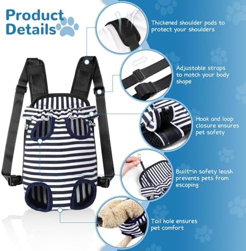 YUDODO Pet Dog Carrier Backpack Adjustable Front Carrier - Image 2