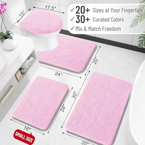 OLANLY Large Bathroom Rugs 47x32, Extra Soft Absorbent Chenille Bath Rugs - Image 2