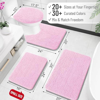 OLANLY Bathroom Rugs 35x24, Extra Soft Absorbent Chenille Bath Rugs - Image 2