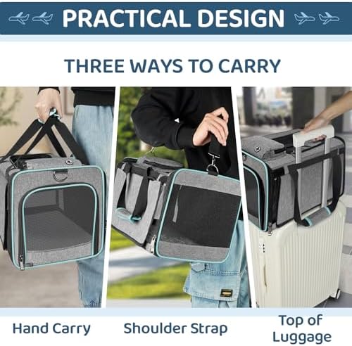GAPZER Cat Carrier American, Delta Airline Approved Soft Travel Bag - Image 5