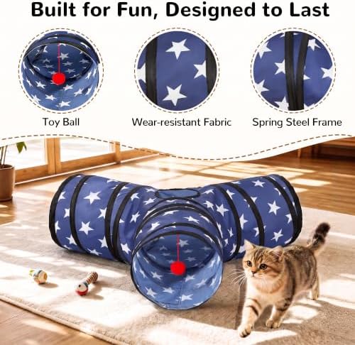 Tempcore Cat Tunnel, 3-Way Collapsible Toy - Image 5