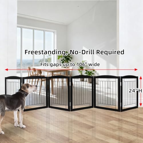 ZJSF Freestanding Foldable Dog Gate - Image 2
