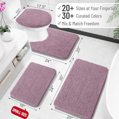 OLANLY Bathroom Rugs 30x20, Extra Soft Absorbent Chenille Bath Rugs - Image 2
