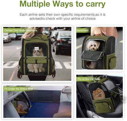 Large Cat Backpack Carrier Expandable Pet Carrier Backpack - Image 7